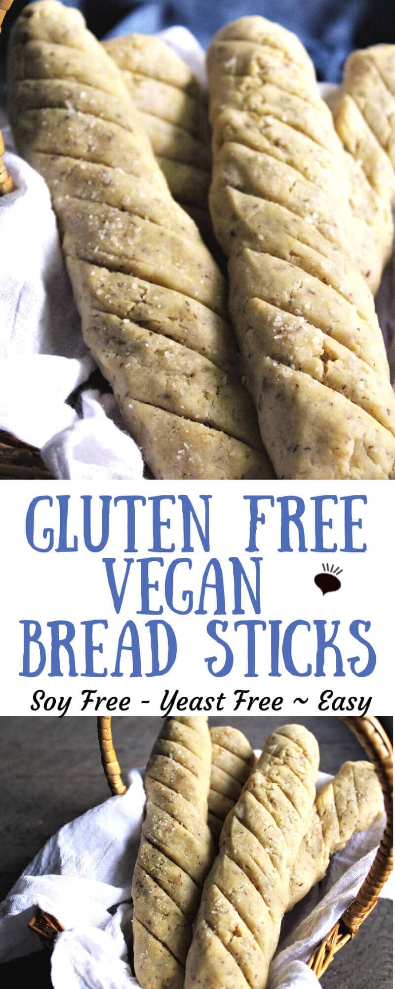 Gluten Free Vegan Bread Recipe Without Yeast Cheesy Vegan Breadsticks