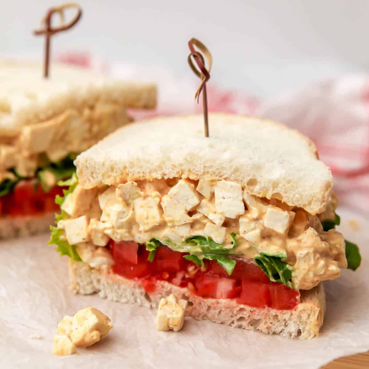 Tofu Egg Salad Sandwich - The Hidden Veggies