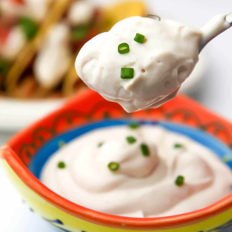 Vegan Sour Cream (Tofu Sour Cream No Nuts) The Hidden Veggies