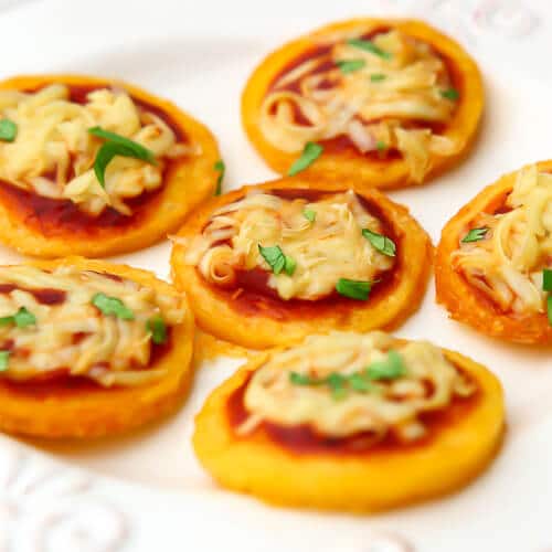 Vegan Polenta Pizza Bites The Hidden Veggies