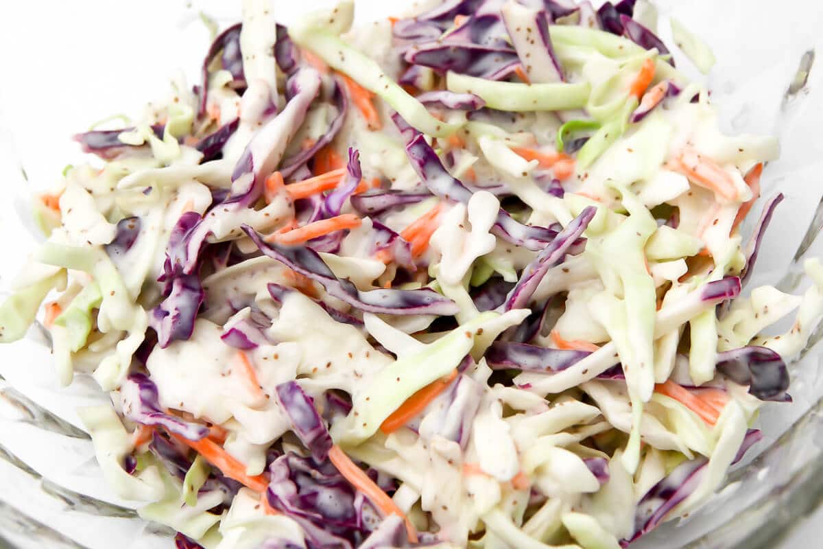 Easy Vegan Coleslaw (Serioulsy the Best Recipe!) - Namely Marly