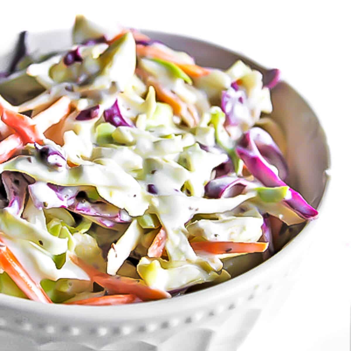 Creamy Vegan Coleslaw - Connoisseurus Veg