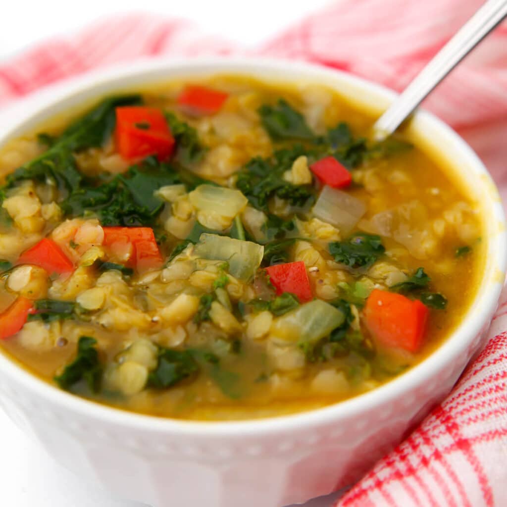 Red Lentil Soup (with Pumpkin and Kale) The Hidden Veggies