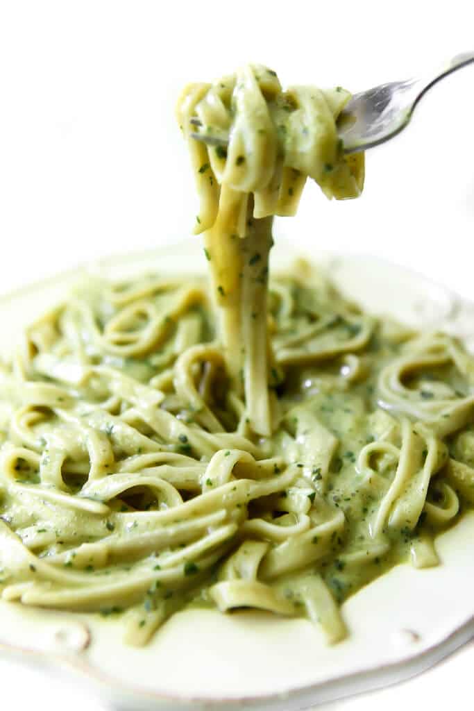 Creamy Vegan Pesto Pasta Sauce The Hidden Veggies