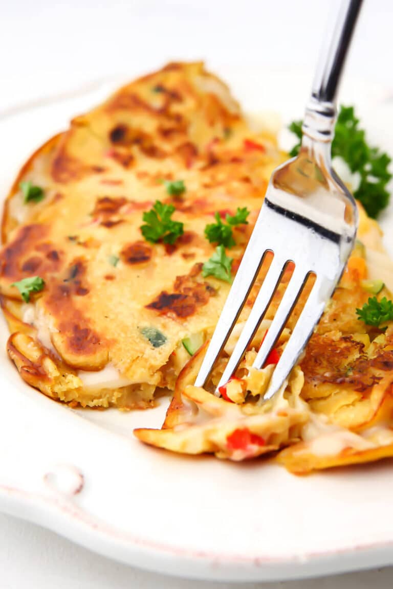 Chickpea Omelette (The Best Vegan Omelette) The Hidden Veggies