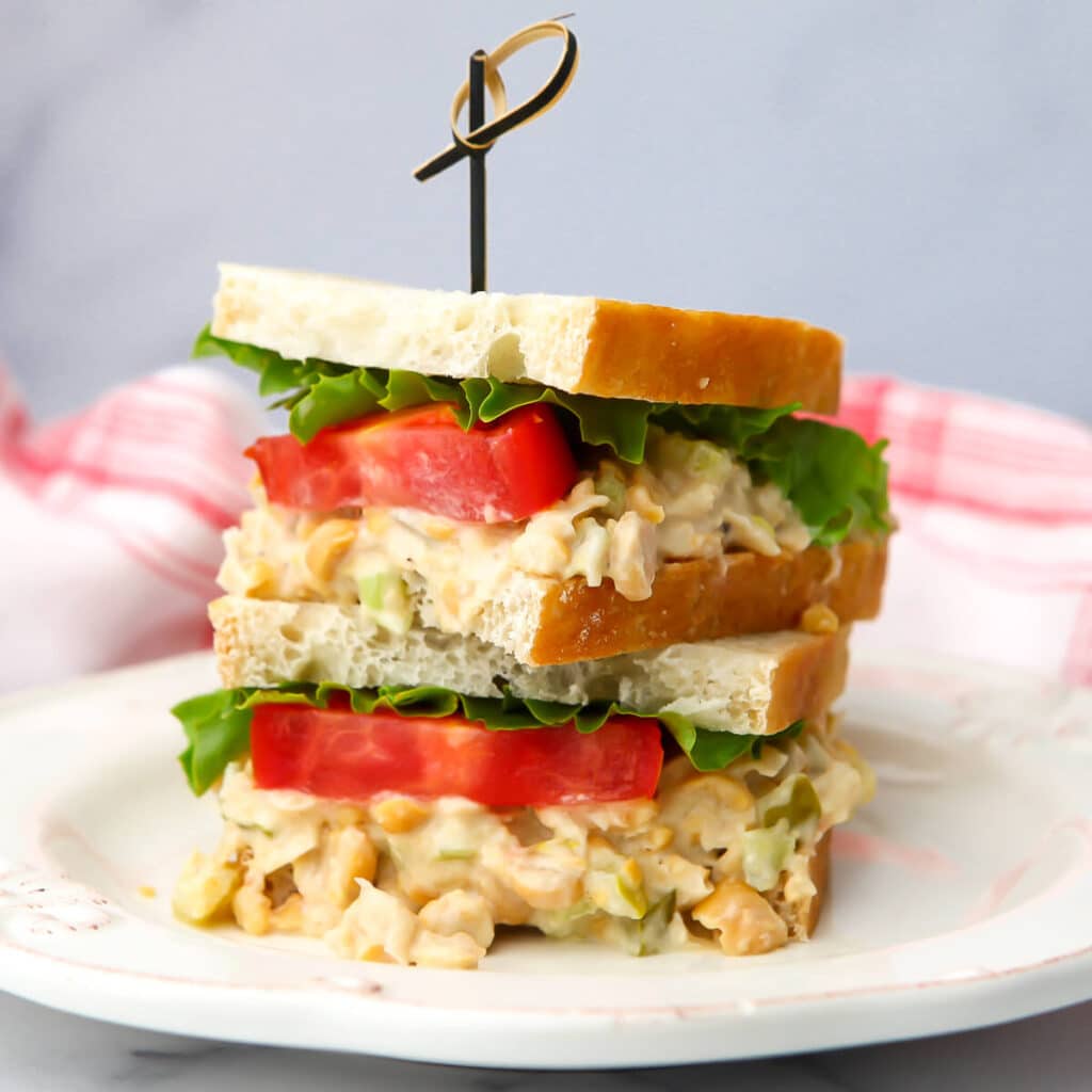 Chickpea Salad Sandwich The Hidden Veggies