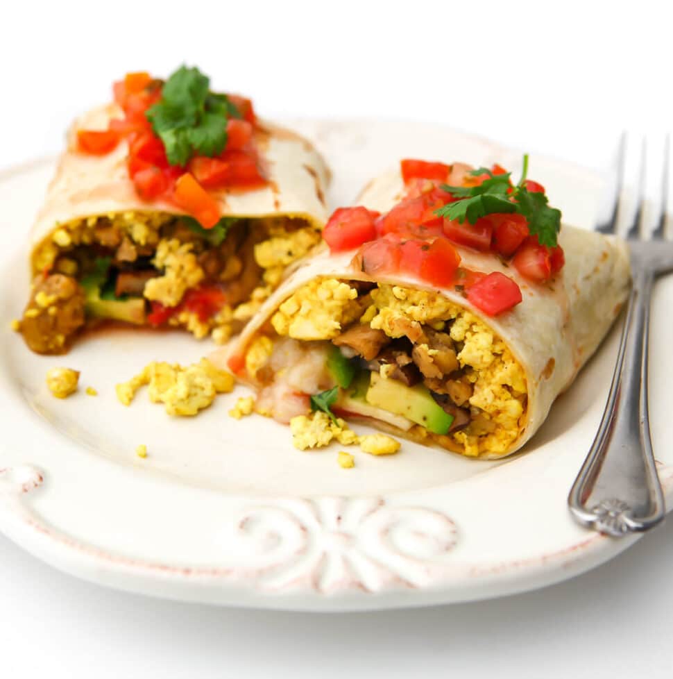 Vegan Breakfast Burrito (Meal Prep) The Hidden Veggies