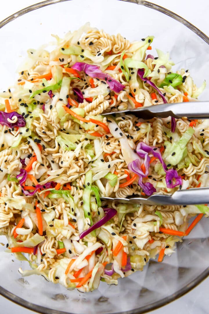 Vegan Ramen Noodle Salad - The Hidden Veggies