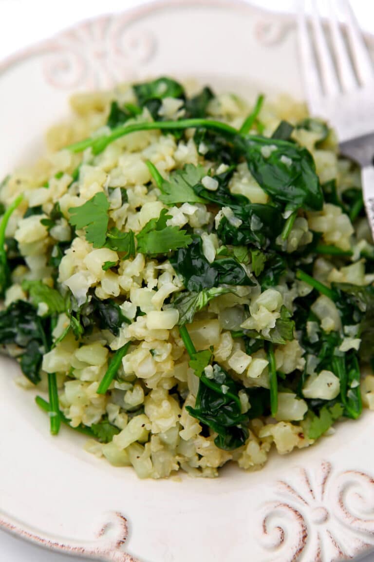 Cauliflower Risotto with Spinach The Hidden Veggies