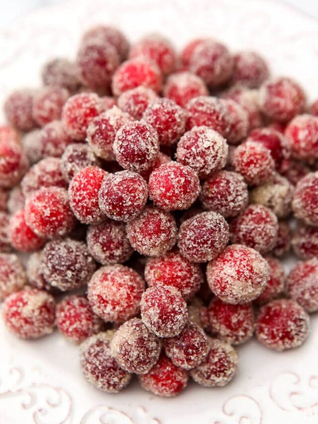 Easy Sugared Cranberries The Hidden Veggies