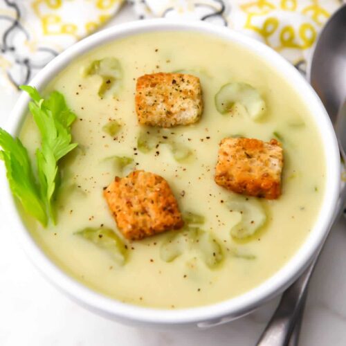 Vegan Cream of Celery Soup The Hidden Veggies