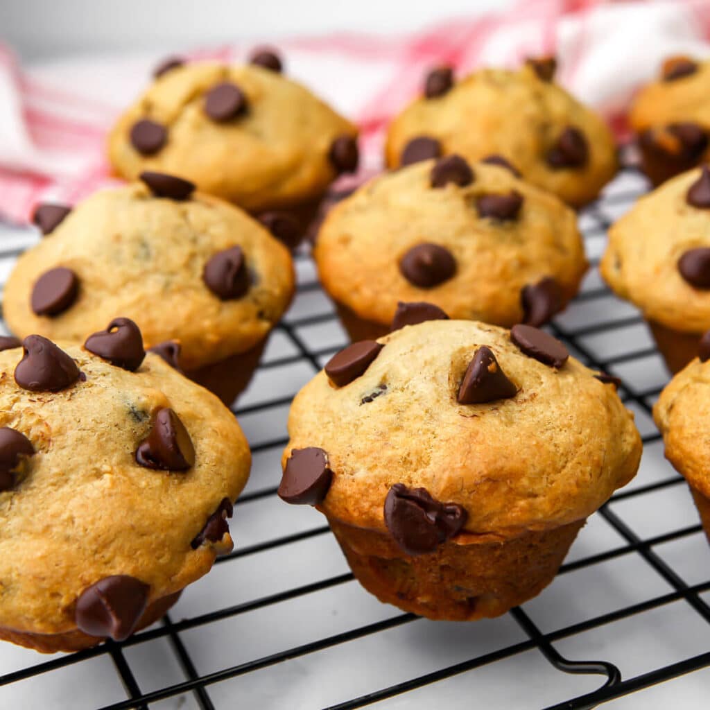 Vegan Chocolate Chip Banana Muffins The Hidden Veggies