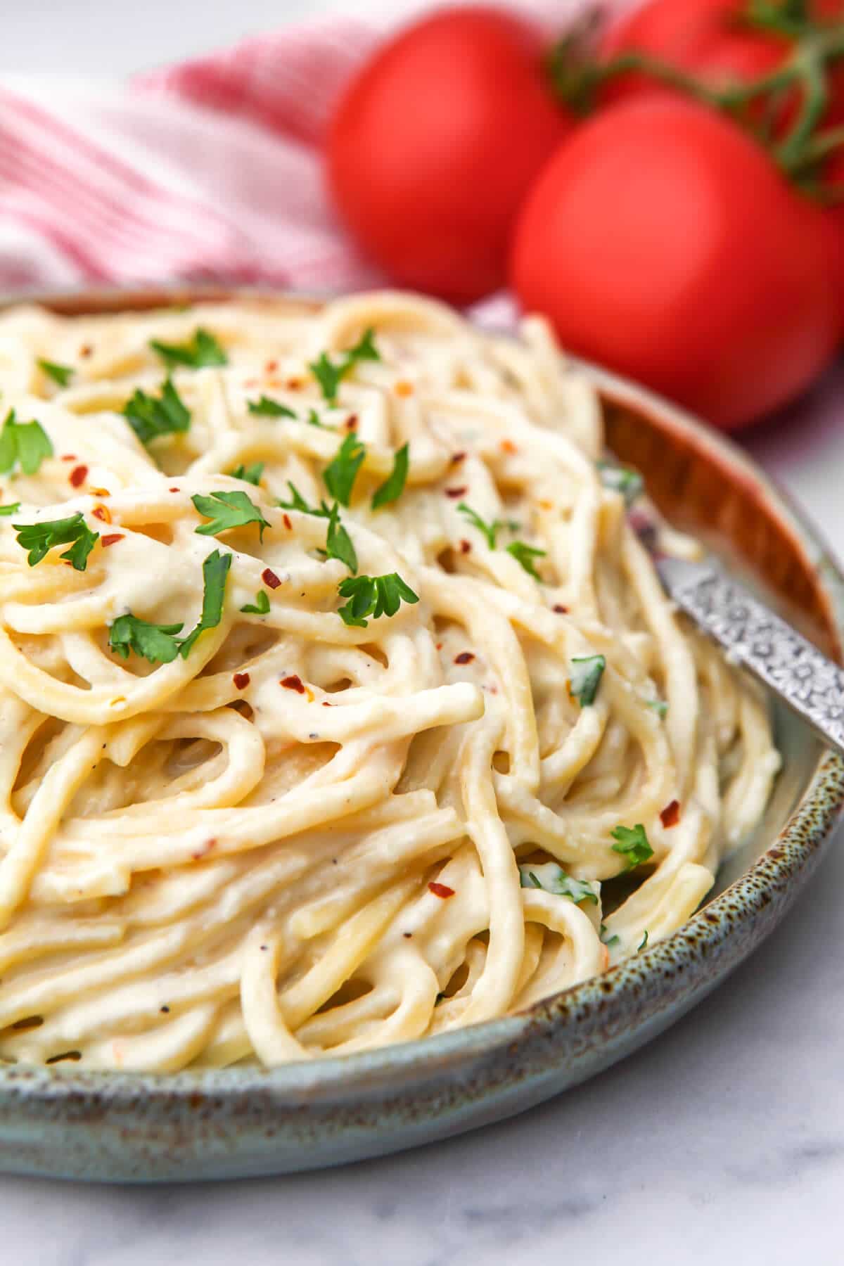 Silken Tofu Pasta Sauce - The Hidden Veggies