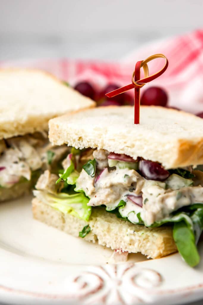 Vegan Chicken Salad Sandwich The Hidden Veggies