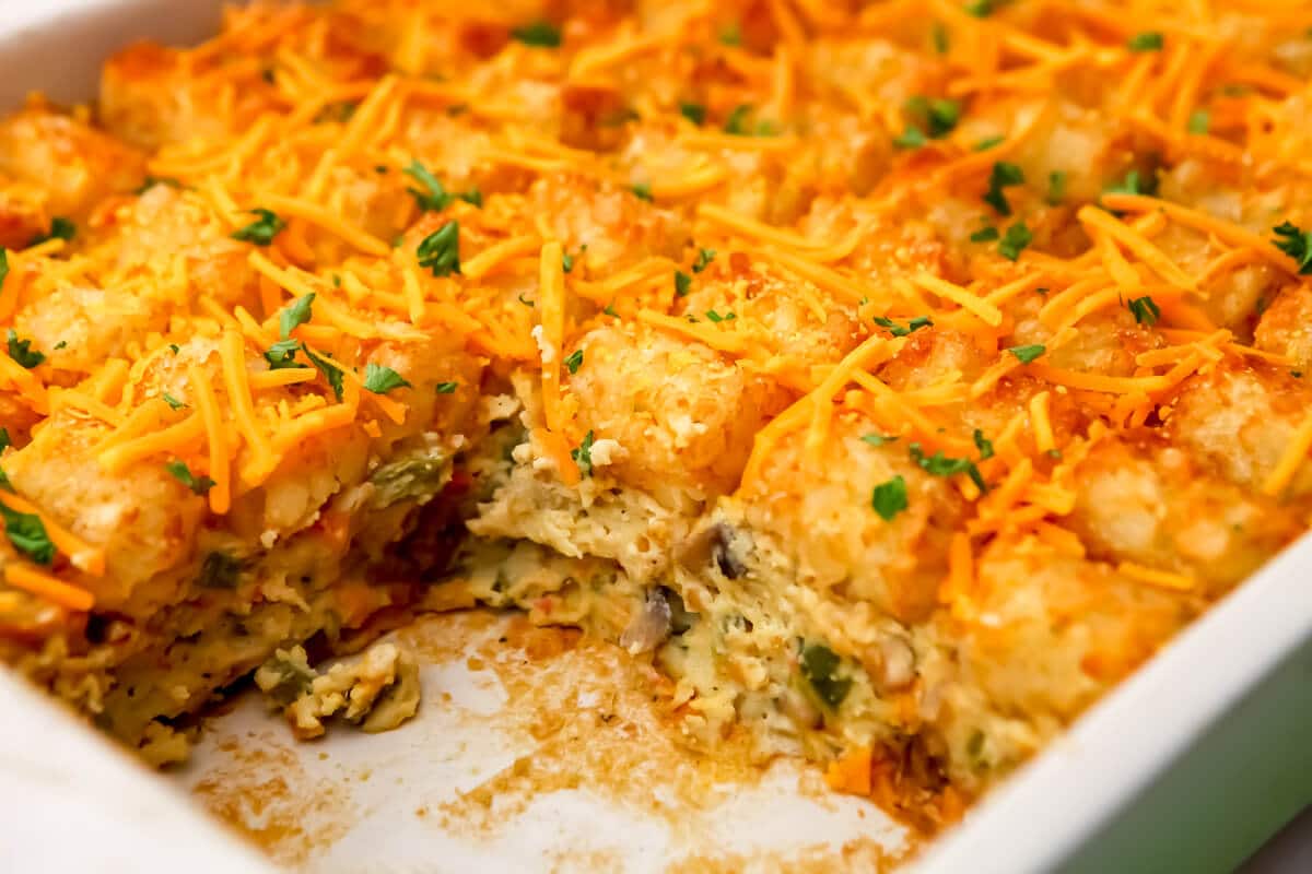 Vegan Breakfast Casserole - The Hidden Veggies