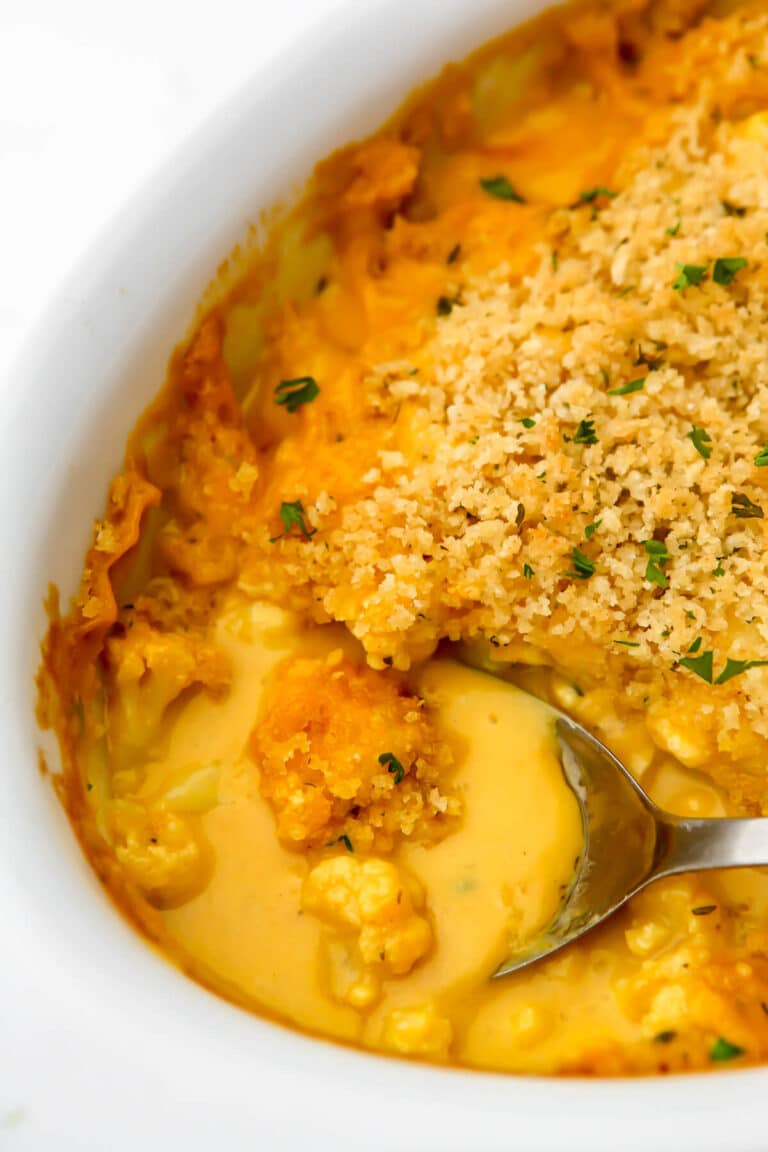Vegan Cauliflower Cheese (Casserole) The Hidden Veggies