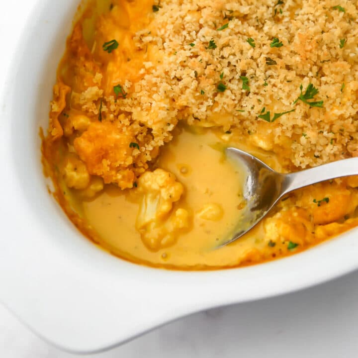 Vegan Cauliflower Cheese (Casserole) The Hidden Veggies