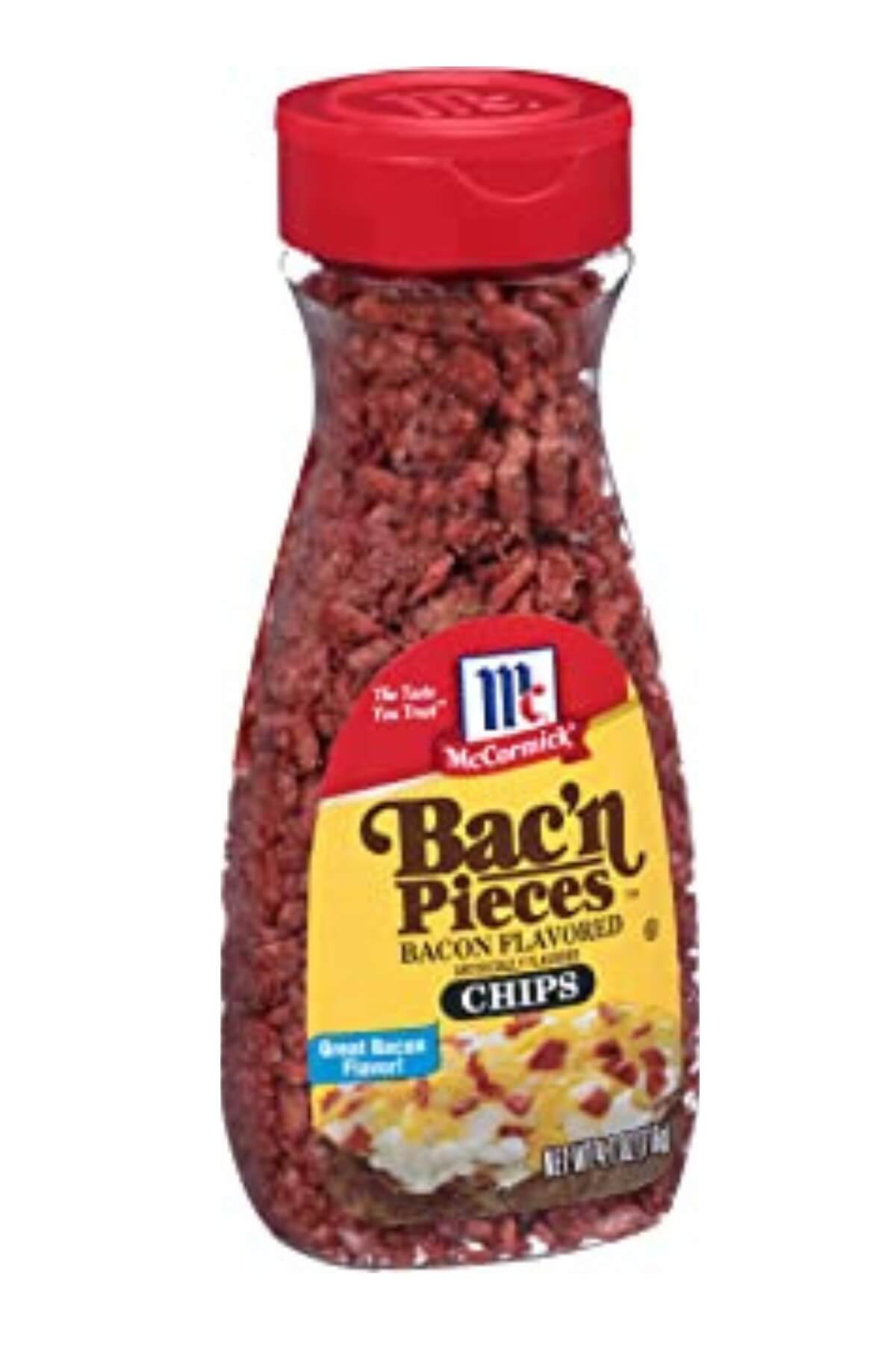McCormick brand bacon bits in a bottle.