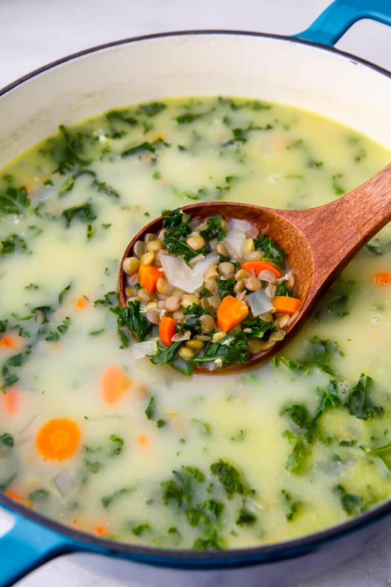 Creamy Lentil Soup - The Hidden Veggies