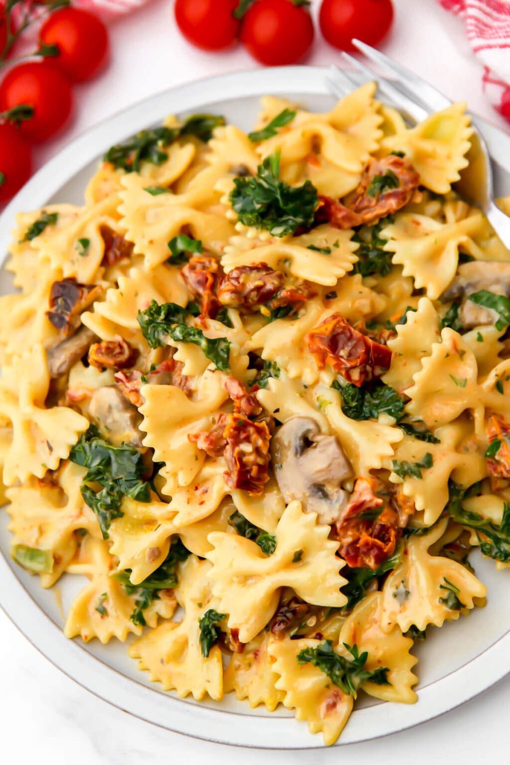 Vegan Sun Dried Tomato Pasta The Hidden Veggies