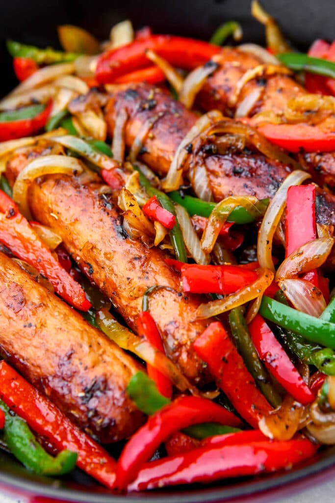 Vegan Sausage and Peppers The Hidden Veggies