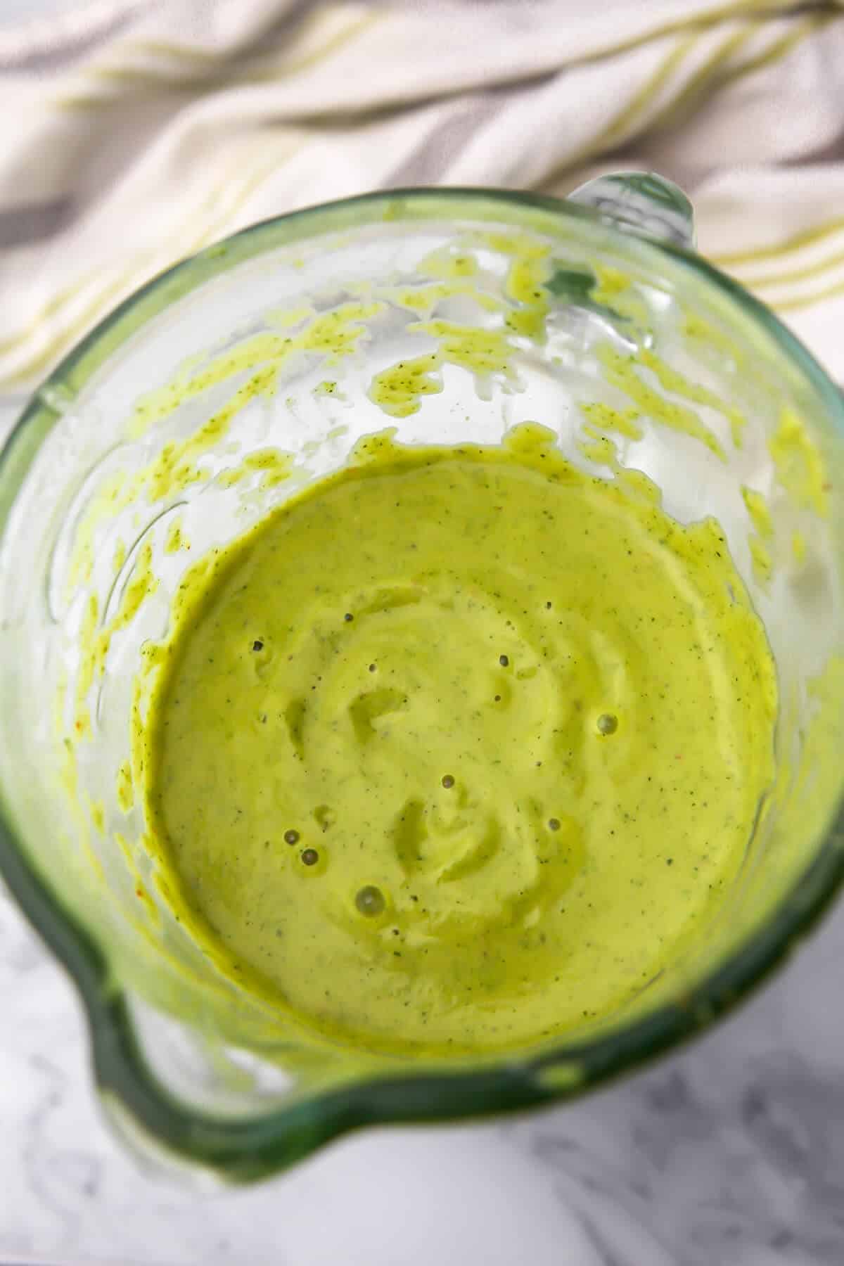 Cooked zucchini blended into the pasta sauce.