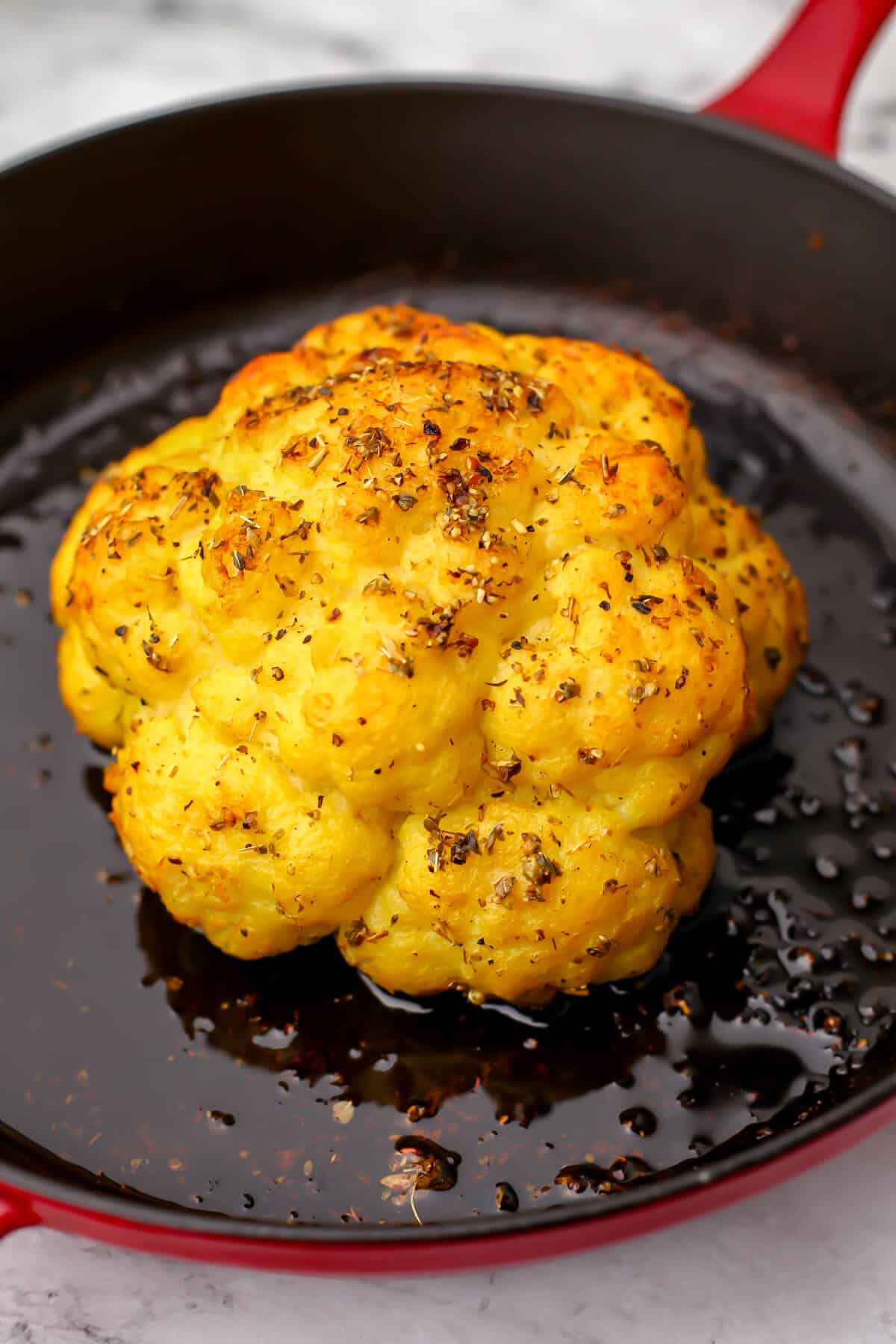 Vegan Whole Roasted Cauliflower - The Hidden Veggies