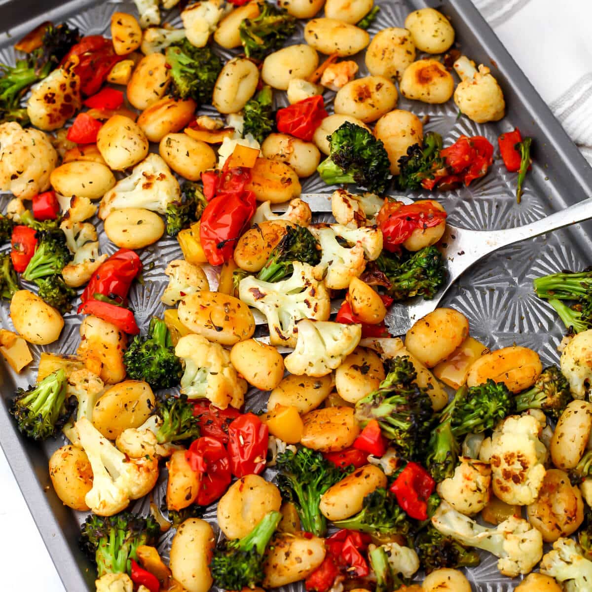 Vegan Sheet Pan Gnocchi - The Hidden Veggies