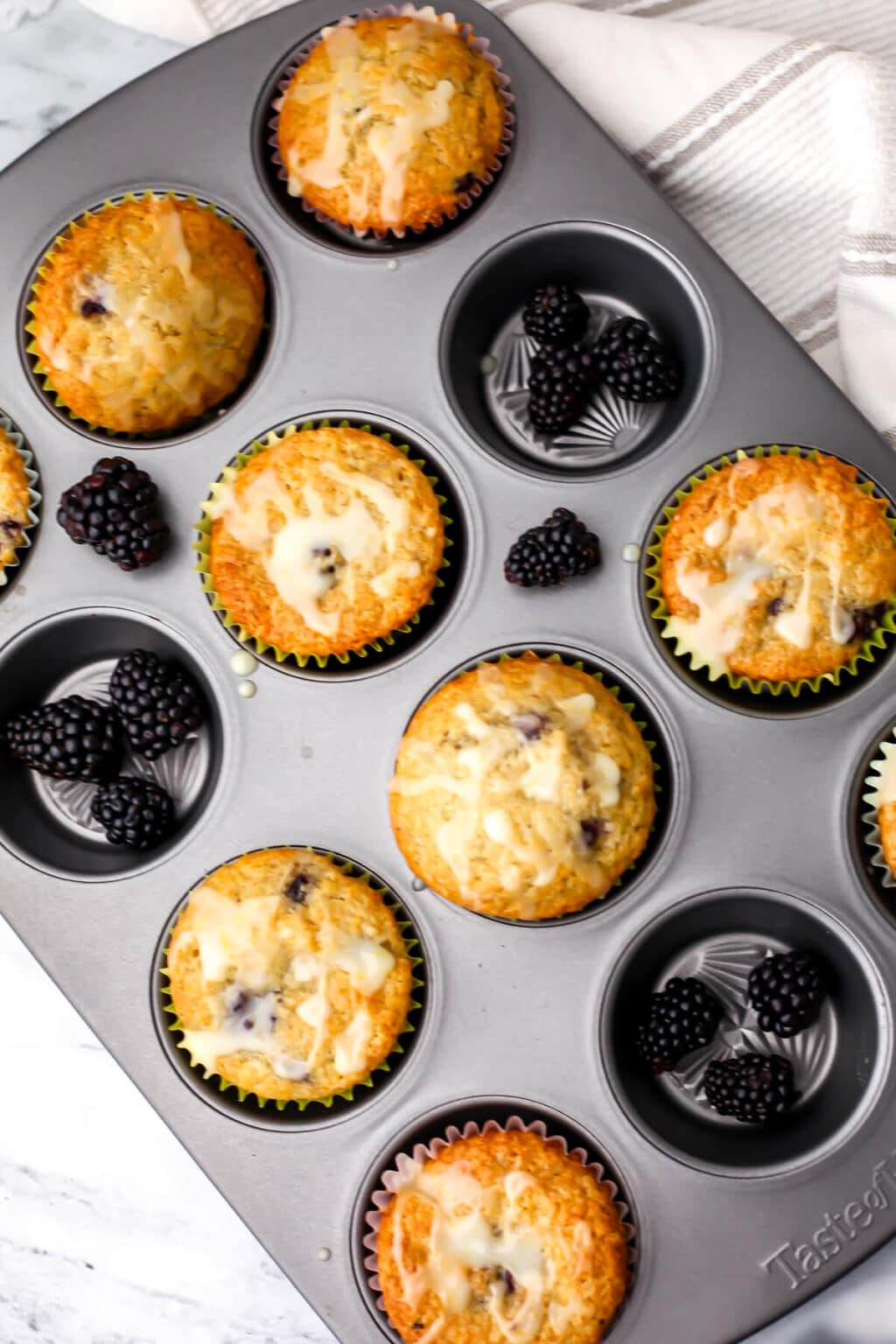 Vegan Blackberry Muffins - The Hidden Veggies