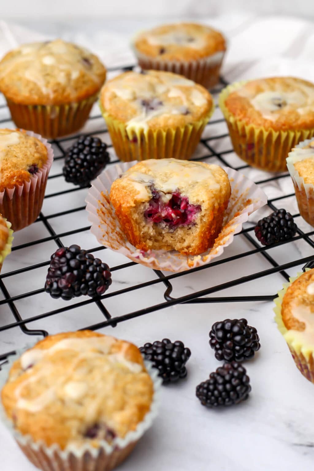 Vegan Blackberry Muffins - The Hidden Veggies