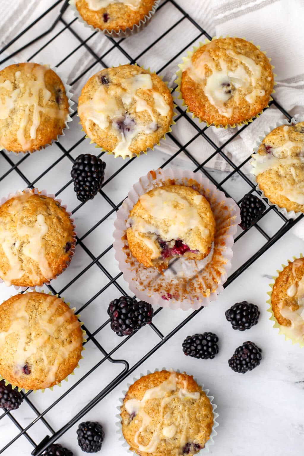Vegan Blackberry Muffins - The Hidden Veggies