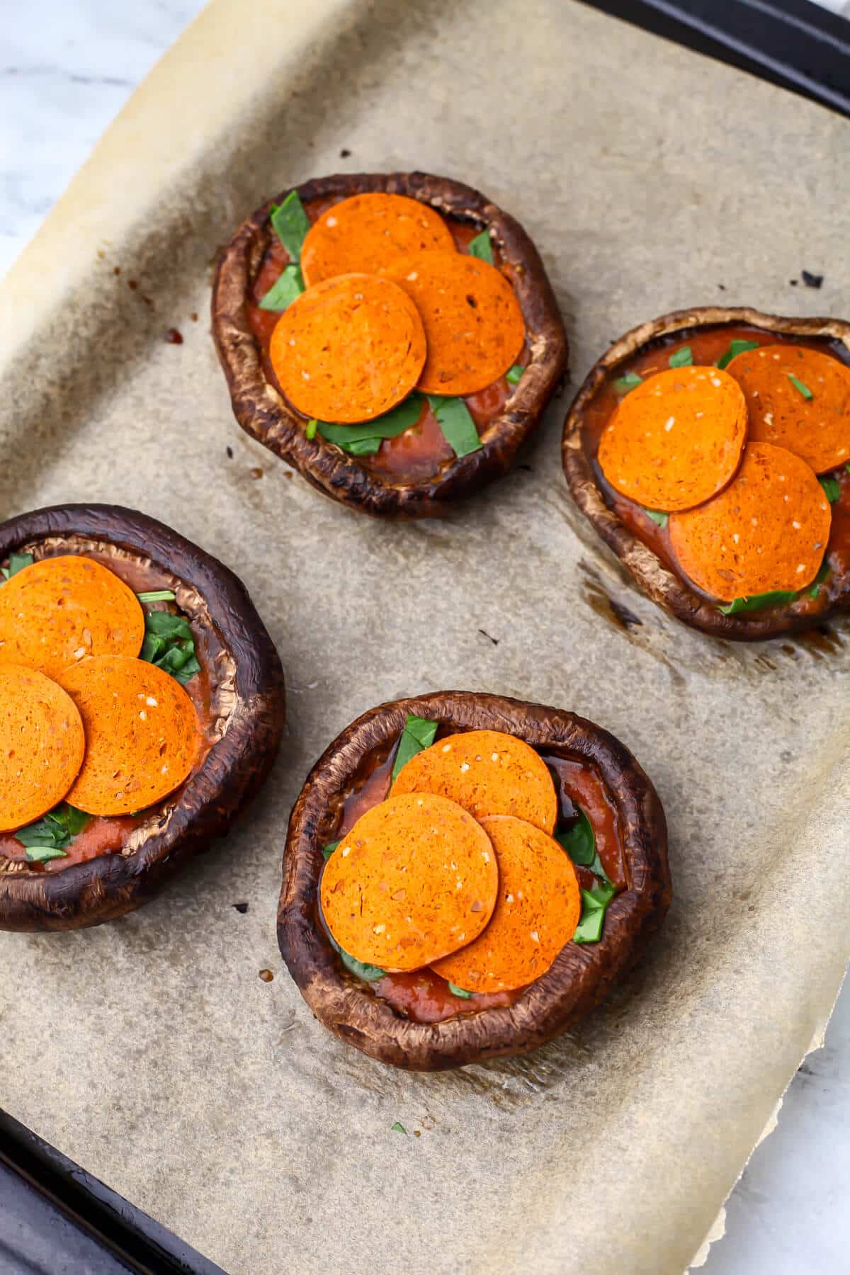 Vegan Stuffed Portobello Mushrooms - The Hidden Veggies