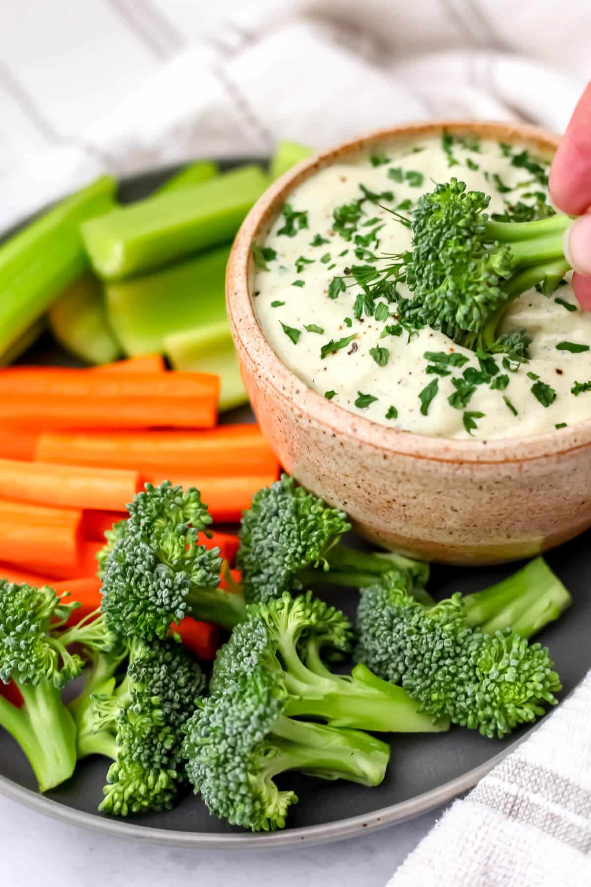 Whipped Silken Tofu Dip - The Hidden Veggies