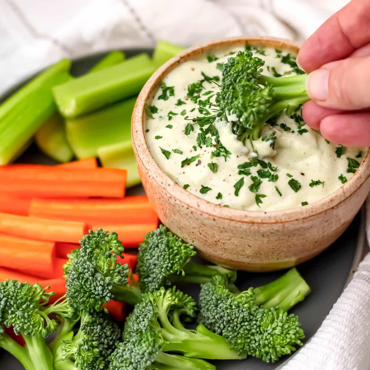 Whipped Silken Tofu Dip - The Hidden Veggies