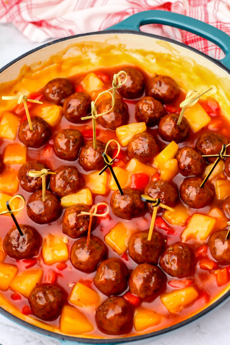 Vegan Sweet and Sour Meatballs The Hidden Veggies