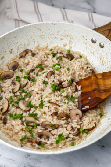 Vegan Mushroom Risotto - The Hidden Veggies