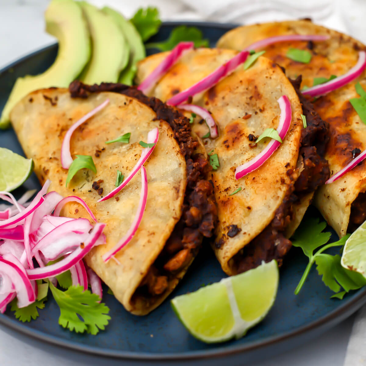 Crispy Vegan Black Bean Tacos